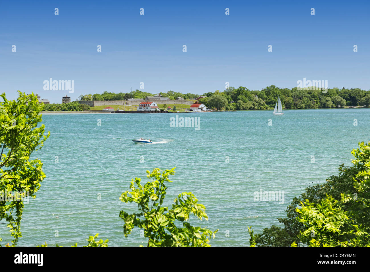 L'American Fort Niagara. Vu de Niagara-on-the-Lake, Ontario, Canada Banque D'Images