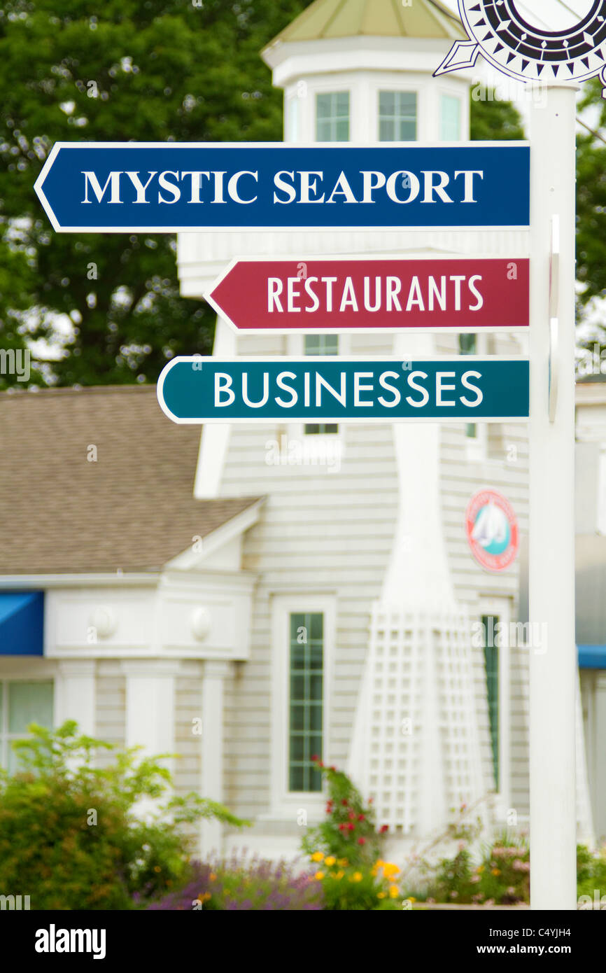 Mystic Seaport Mystic, Connecticut. Banque D'Images