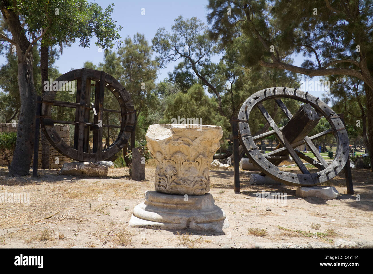 Vestiges romains dans le Parc National d'Ashkelon Ashkelon, Israël Banque D'Images