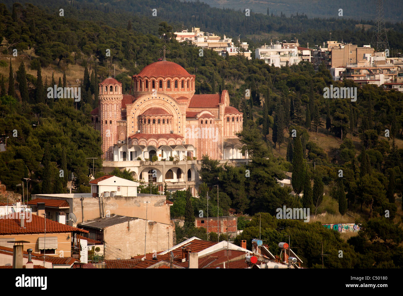 L'église Agios Pavlos à Thessalonique, Macédoine, Grèce Banque D'Images