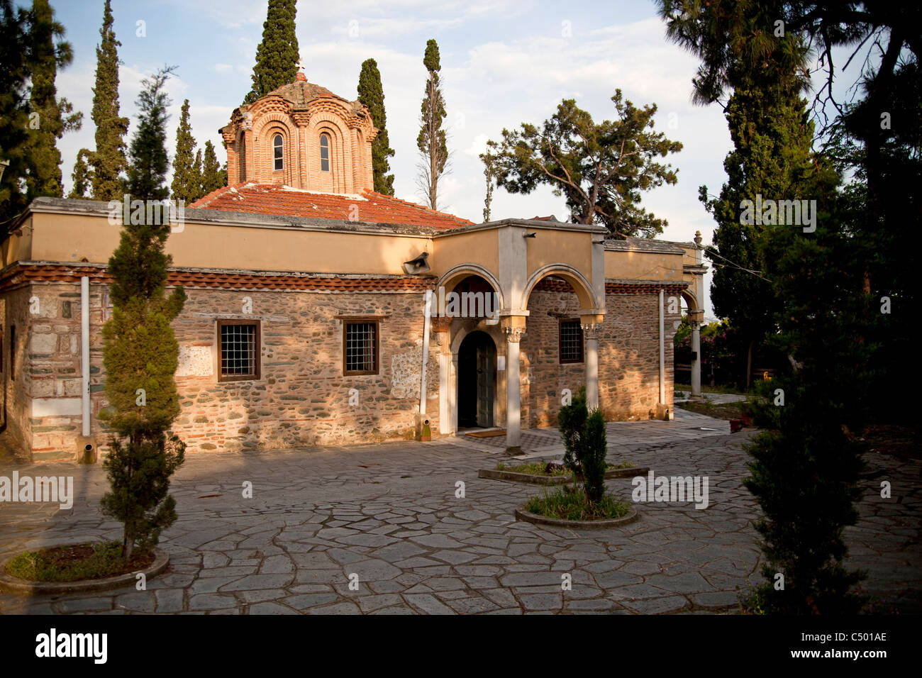 L'église du monastère de Vlatadon à Thessalonique, Macédoine, Grèce Banque D'Images