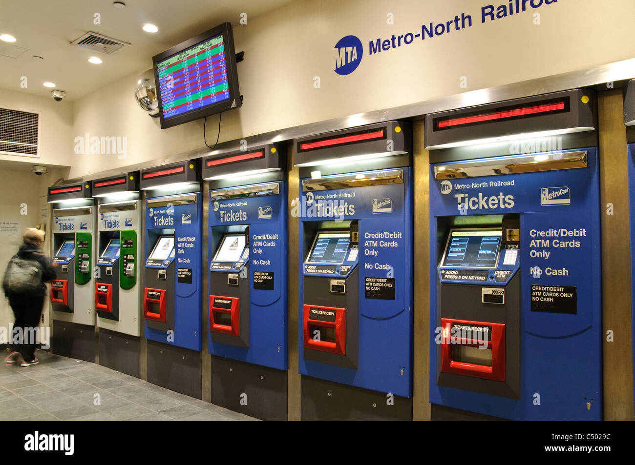 Grand Central Terminal, 42e Rue, distributeurs automatiques de billets), New York City Banque D'Images