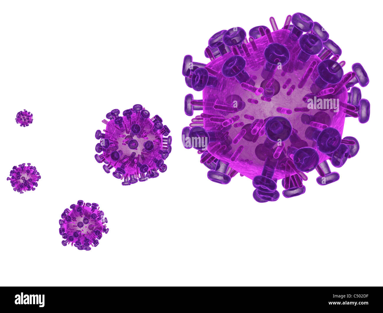 Salut virus Banque D'Images