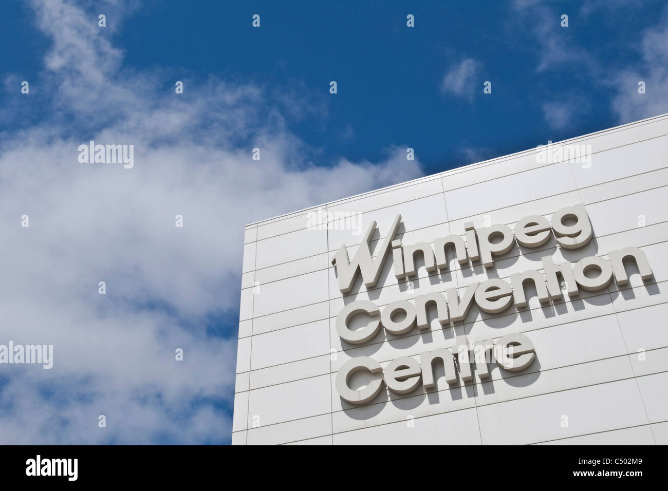 Centre des congrès de Winnipeg est représenté à Winnipeg Banque D'Images