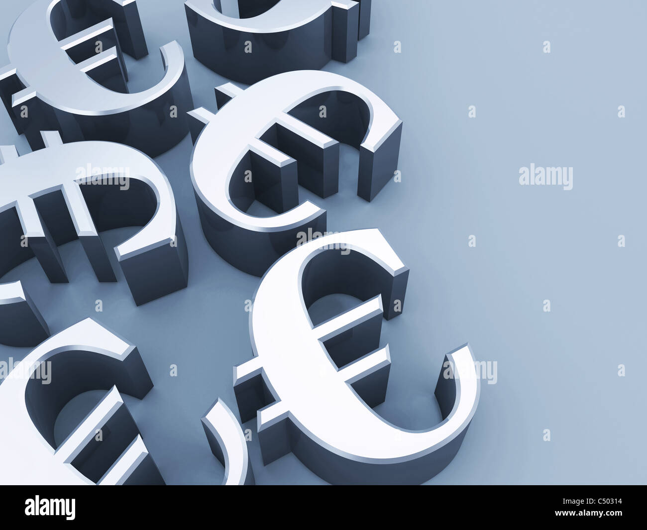 Symbole de l’euro Banque D'Images