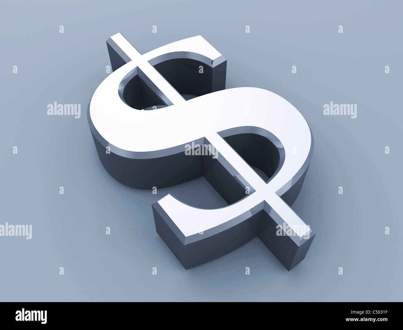 Signe du dollar Banque D'Images