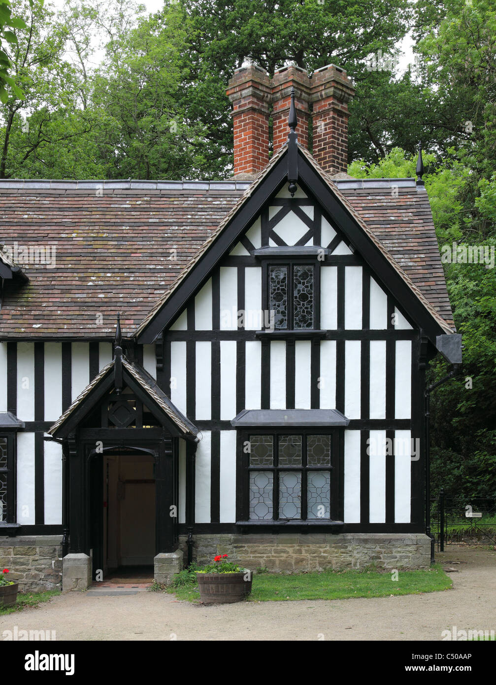 Ancienne école. ACTON SCOTT FERME. Le Shropshire. L'Angleterre. UK Banque D'Images