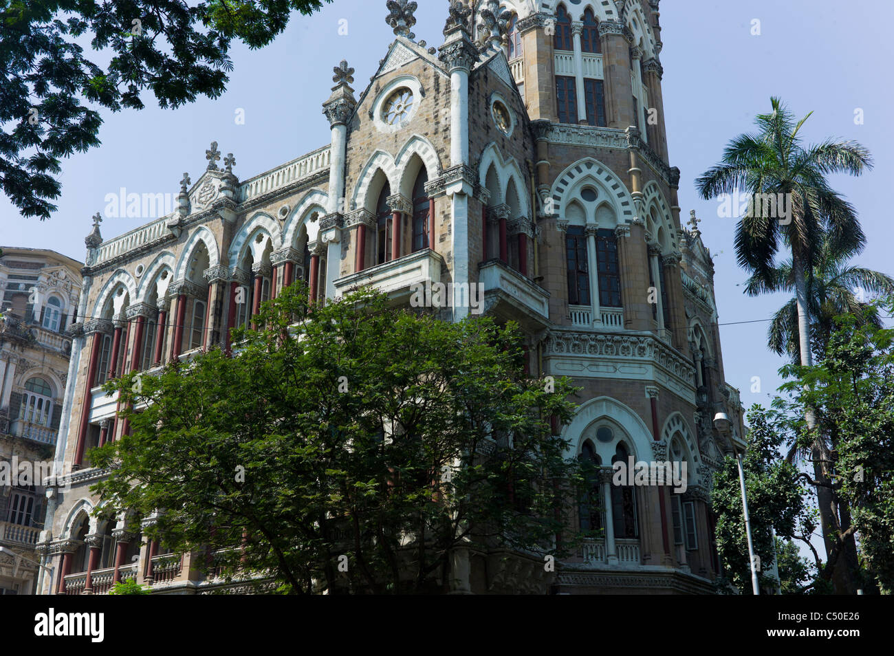 L'architecture coloniale britannique à Bombay (Mumbai), Inde : l'université de Mumbai. Banque D'Images