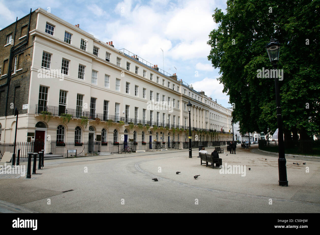 Fitzroy Square, Fitzrovia, Londres, UK Banque D'Images