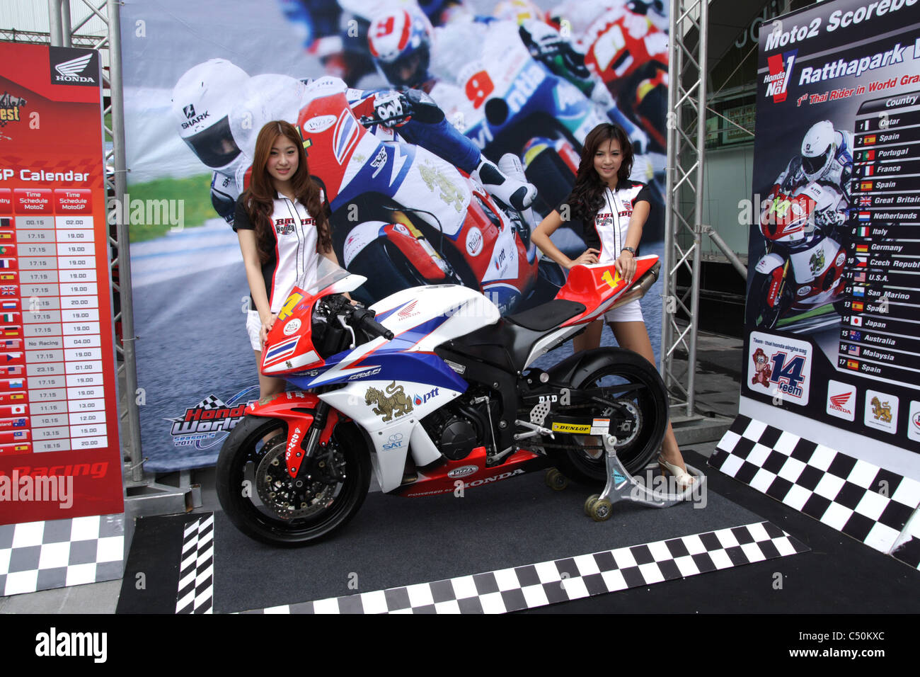 Salon de la moto de course Honda à Bangkok Photo Stock - Alamy