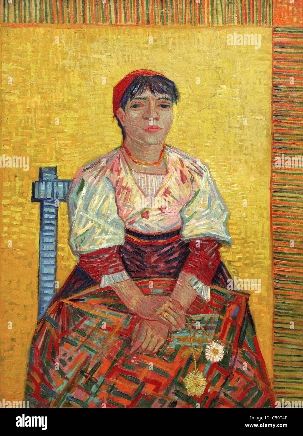 Vincent van Gogh femme italienne 1887 Musée d'Orsay - Paris Banque D'Images