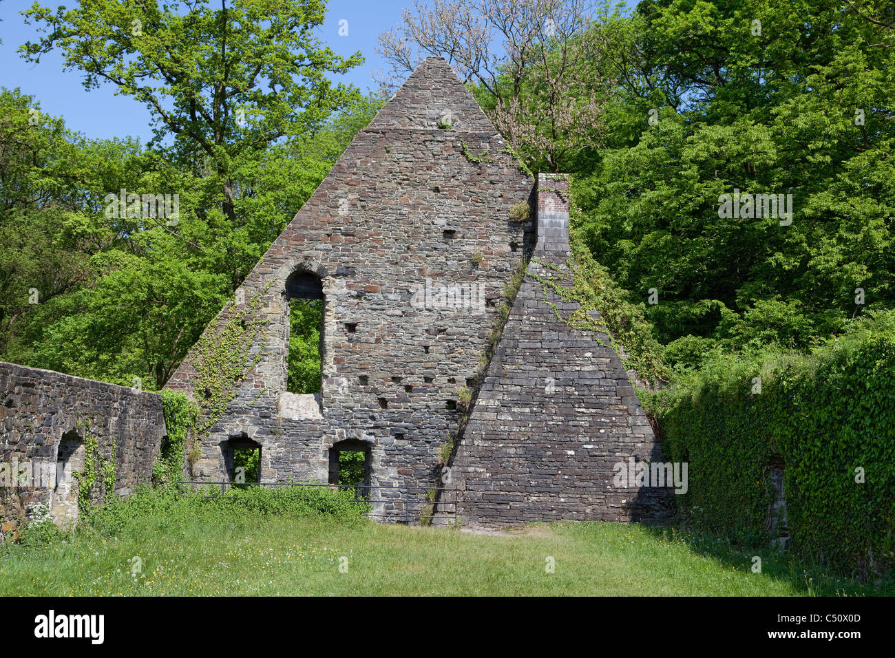 Ruines de l'abbaye cistercienne de Villers, Villers-la-Ville, province de Hainaut, Wallonie, Belgique, Europe Banque D'Images