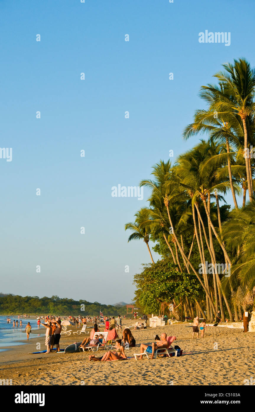 Plage de Tamarindo Péninsule de Nicoya Guanacaste Costa Rica l'Océan Pacifique Banque D'Images