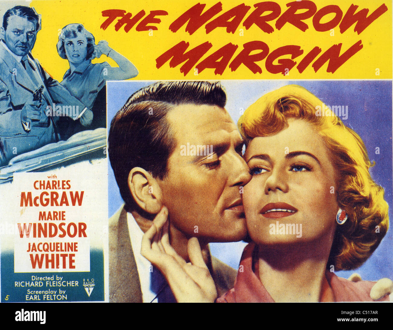 L'étroite marge 1952 RKO film avec Charles McGraw, Marie Windsor, Jacqueline White Banque D'Images