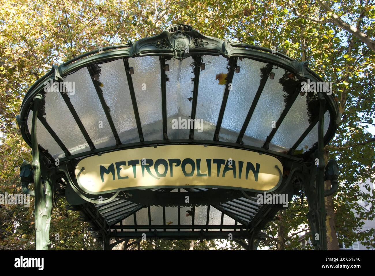 Paris Metro sign Banque D'Images