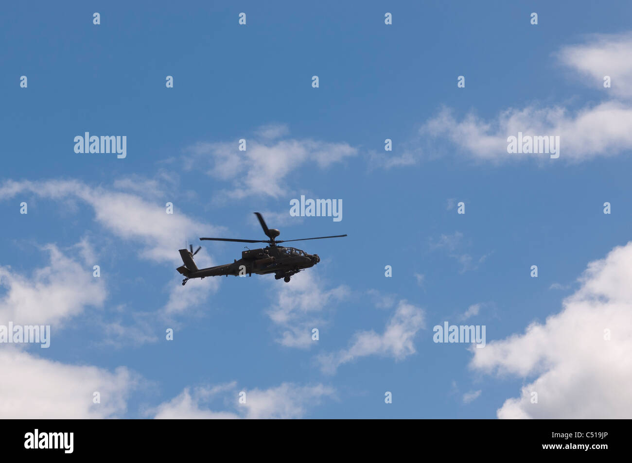 Un hélicoptère Apache au Royaume-Uni Banque D'Images