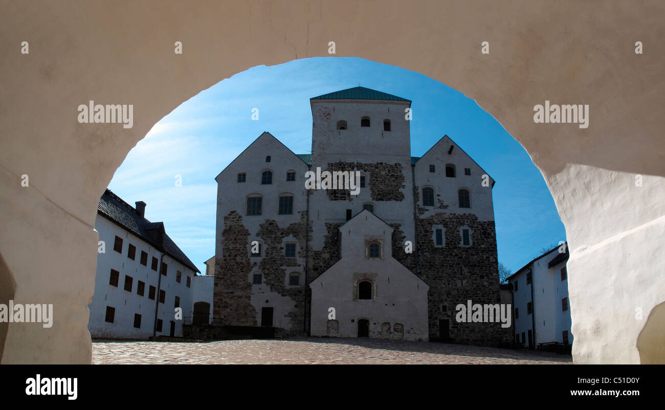 Entrée du château de Turku Finlande Scandinavie Banque D'Images