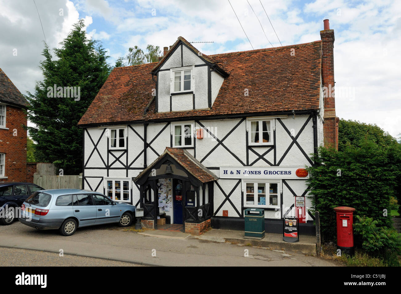 Grocers shop Braughing Village Hertfordshire England UK Banque D'Images