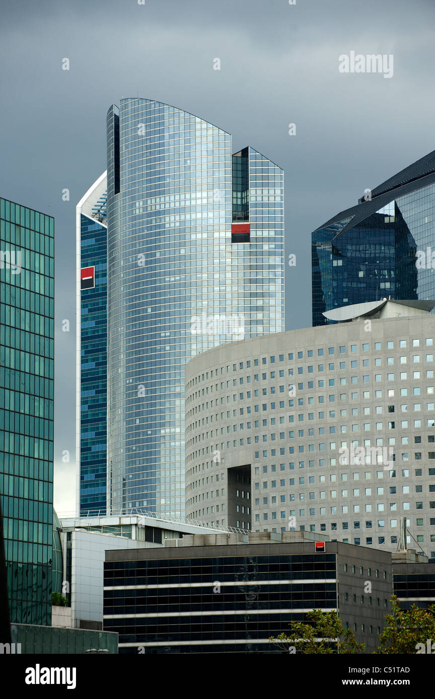 Les bâtiments, l'administration centrale à la défense, quartier des affaires de paris Banque D'Images