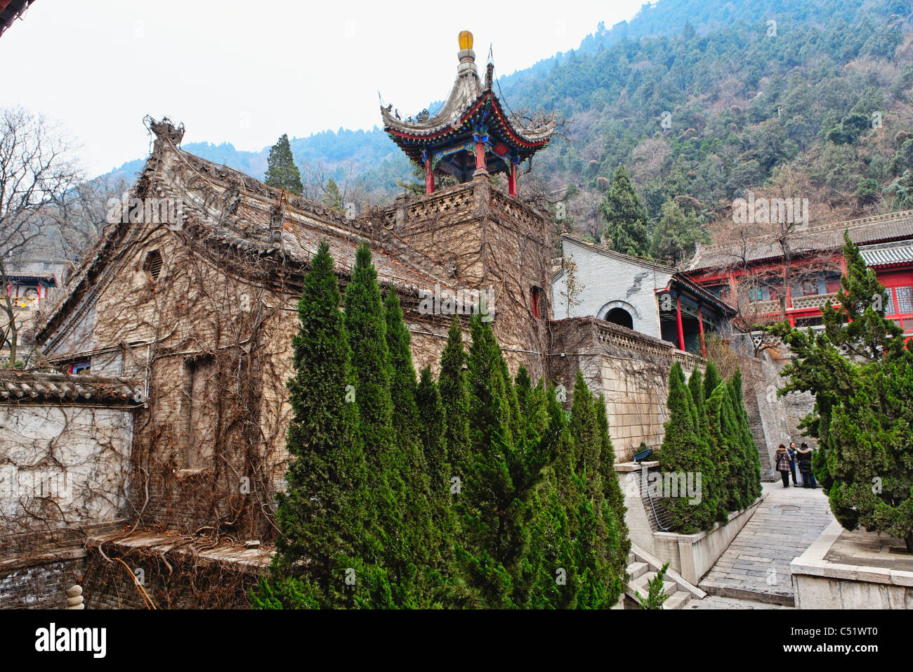 Tour de dynastie Zhou de l'Ouest, des sources chaudes de Huaqing, Shaanxi, Chine Banque D'Images