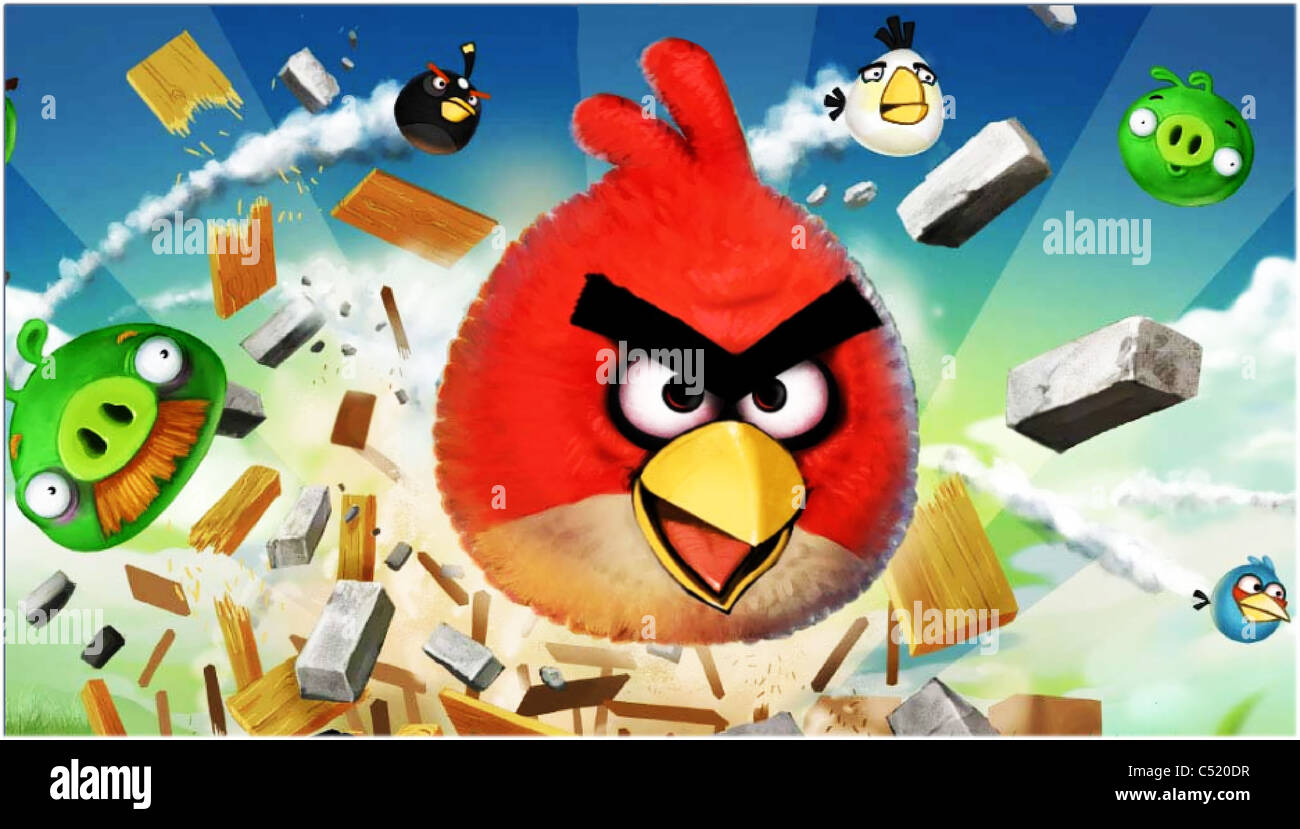 Jeu Angry Birds premier chargement d'écran Photo Stock - Alamy