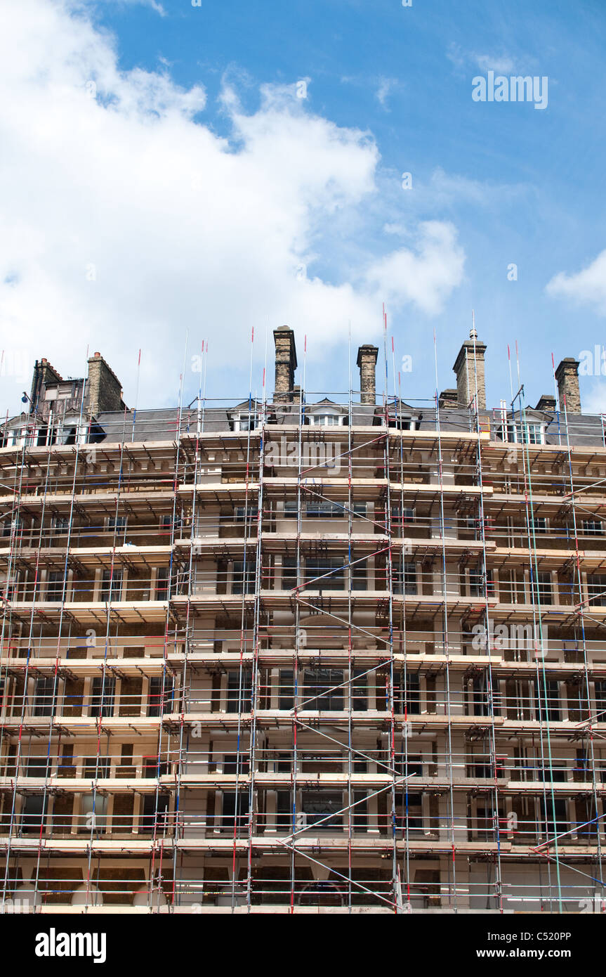 L'extérieur de l'hôtel Great Northern Kings Cross Station en cours de rénovation dans le cadre du projet Central Kings Cross à Londres, en Angleterre. Banque D'Images