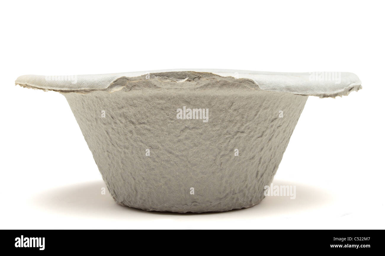 Le papier mâché bol médical également connu sous le nom d'un rein un bol. Banque D'Images