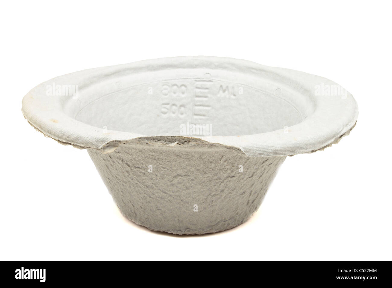 Le papier mâché bol médical également connu sous le nom d'un rein un bol. Banque D'Images
