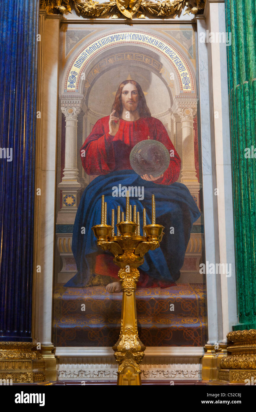 La Cathédrale Saint Isaac, Saint-Pétersbourg Russie - intérieur 5 Banque D'Images