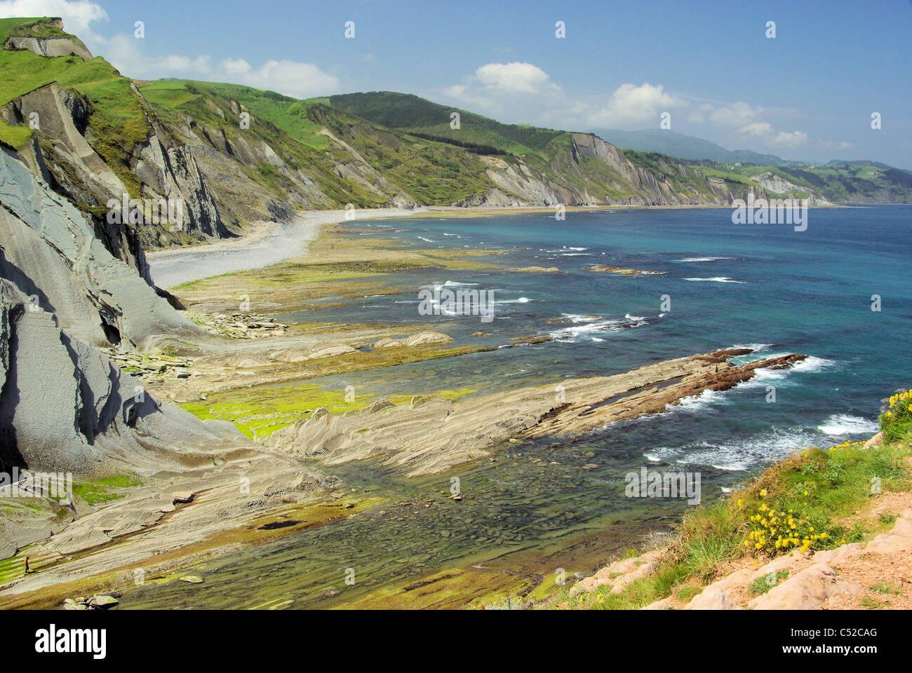 Costa Vasca bei Zumaia - Costa Vasca près de Zumaia 28 Banque D'Images