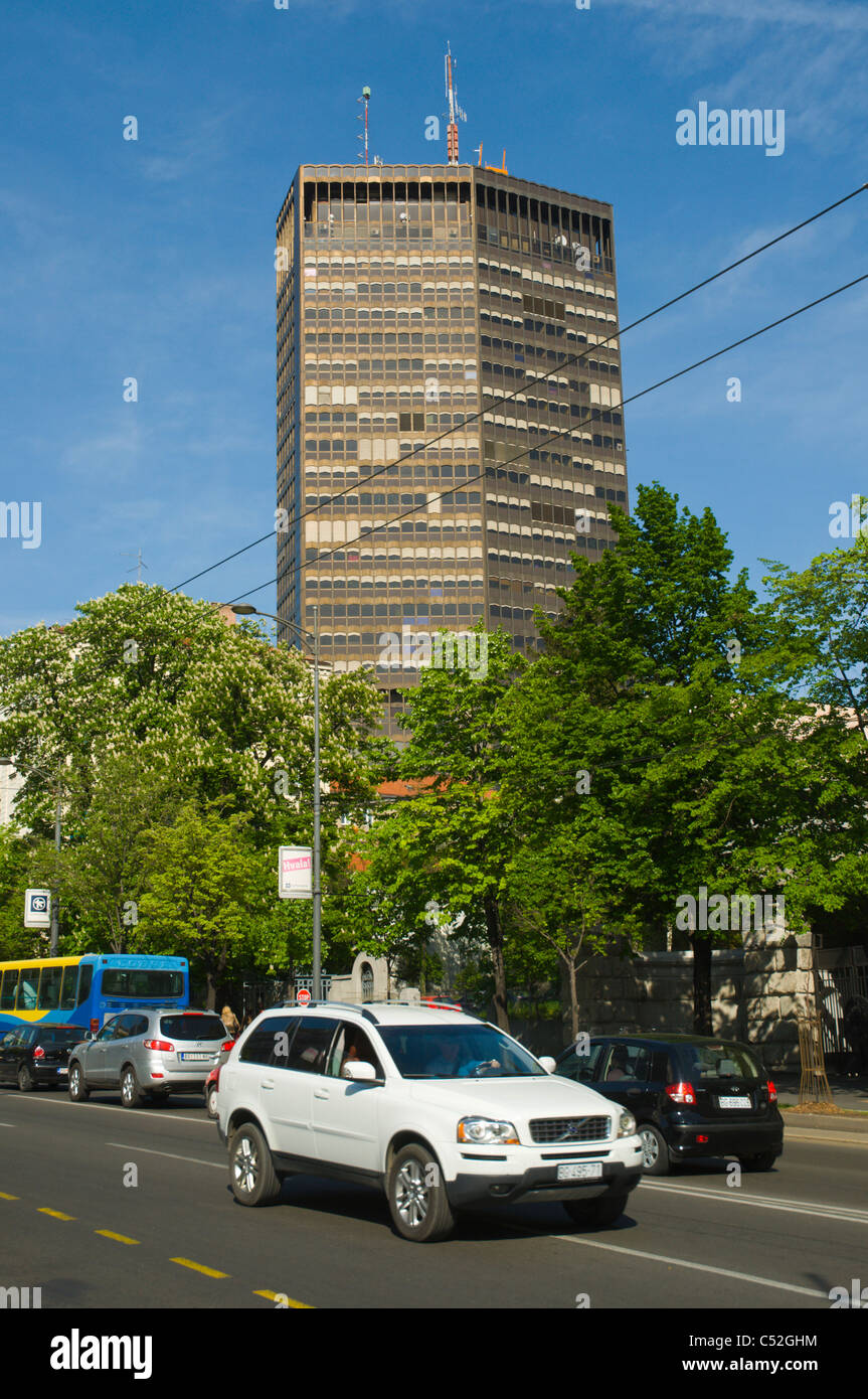 Kneza Milosa, dans le centre de Belgrade, capitale de la Serbie l'Europe Banque D'Images