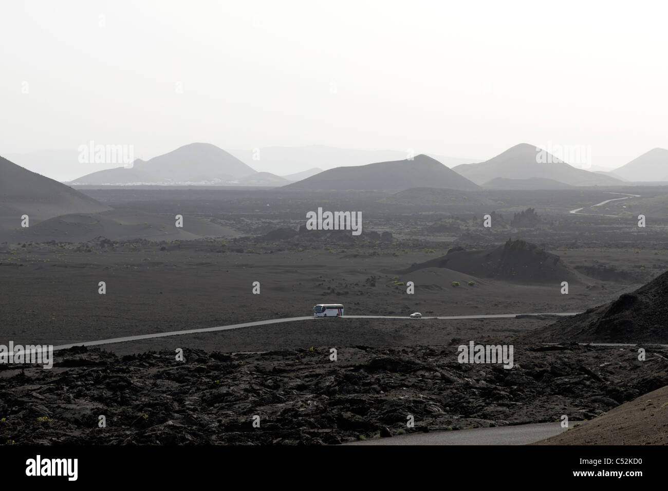 Le Parc National de Timanfaya - Lanzarote - Iles Canaries Banque D'Images