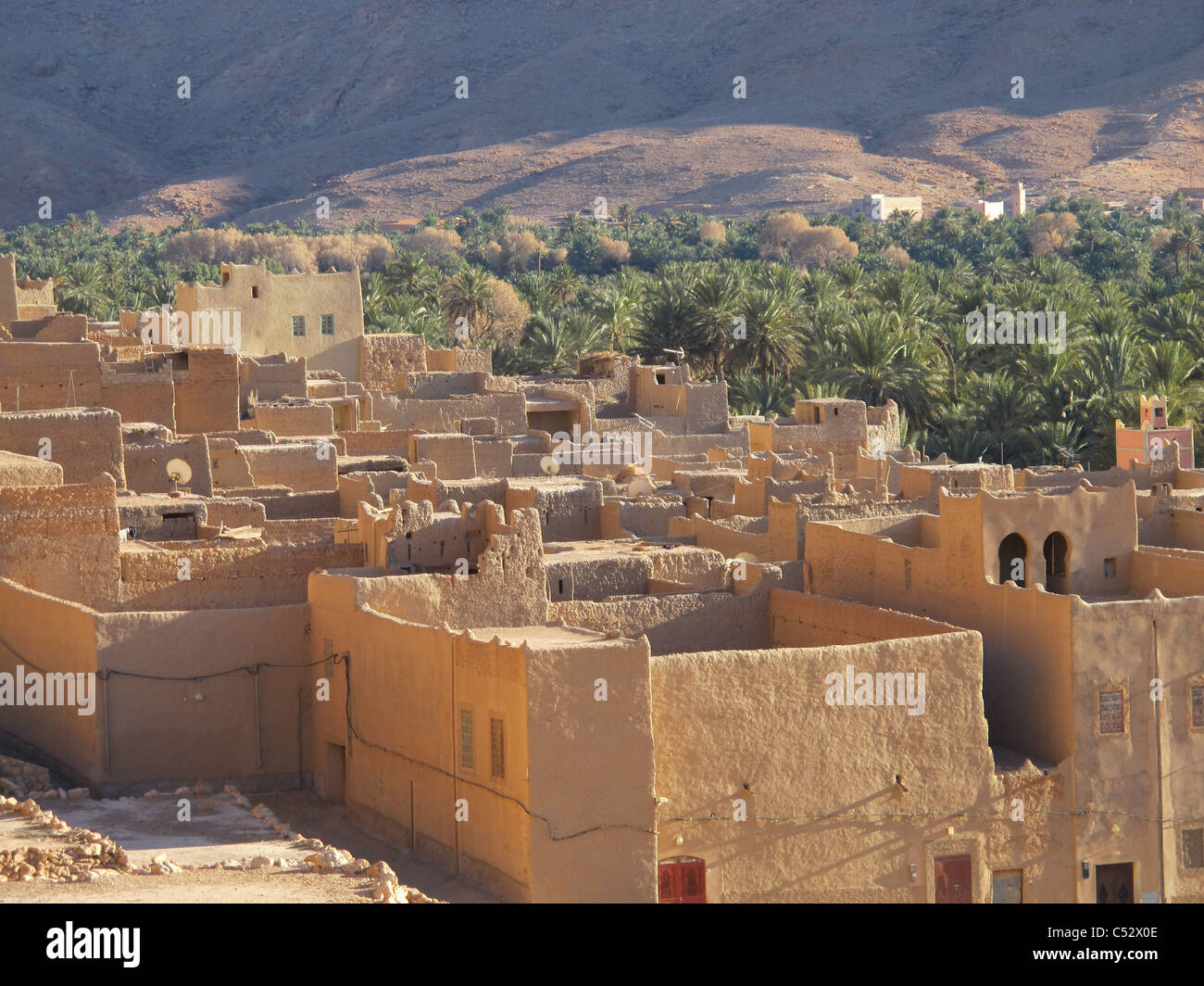 Ksar de la rivière ziz Banque D'Images