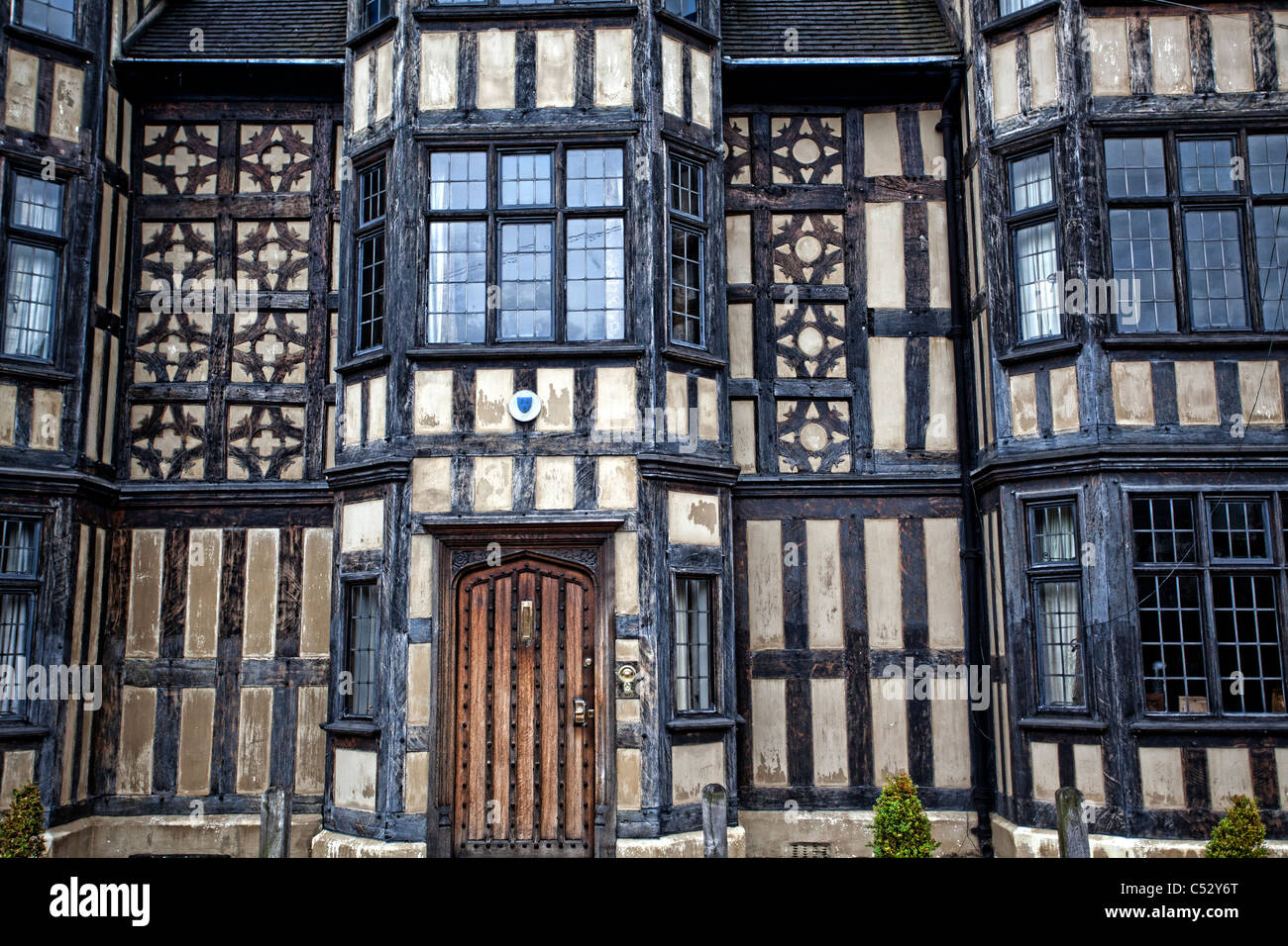 Shrewsbury town square près de la Halle. Banque D'Images