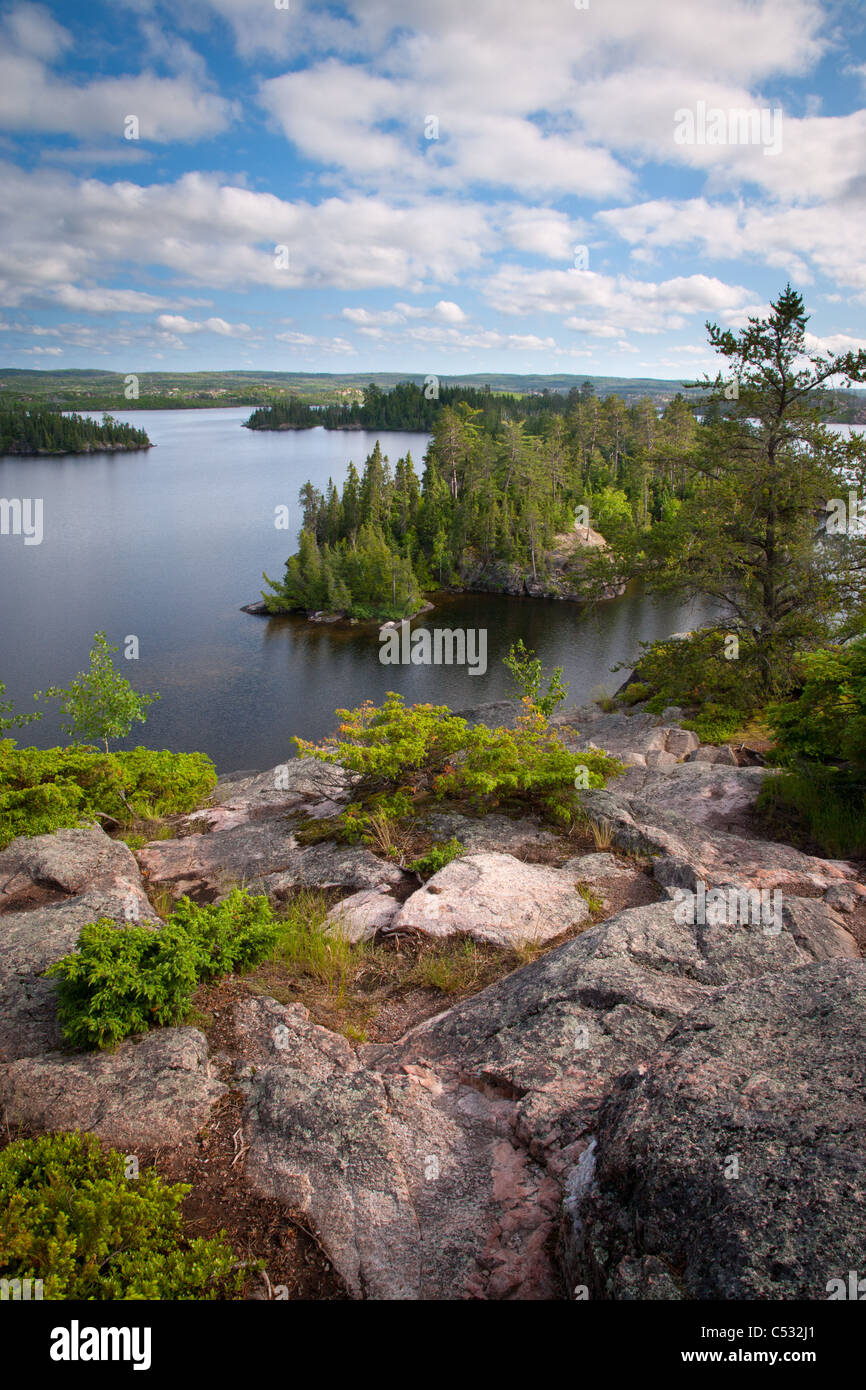 Sea Gull Lake, Boundary Waters Canoe Area Wilderness, Superior National Forest, Minnesota Banque D'Images