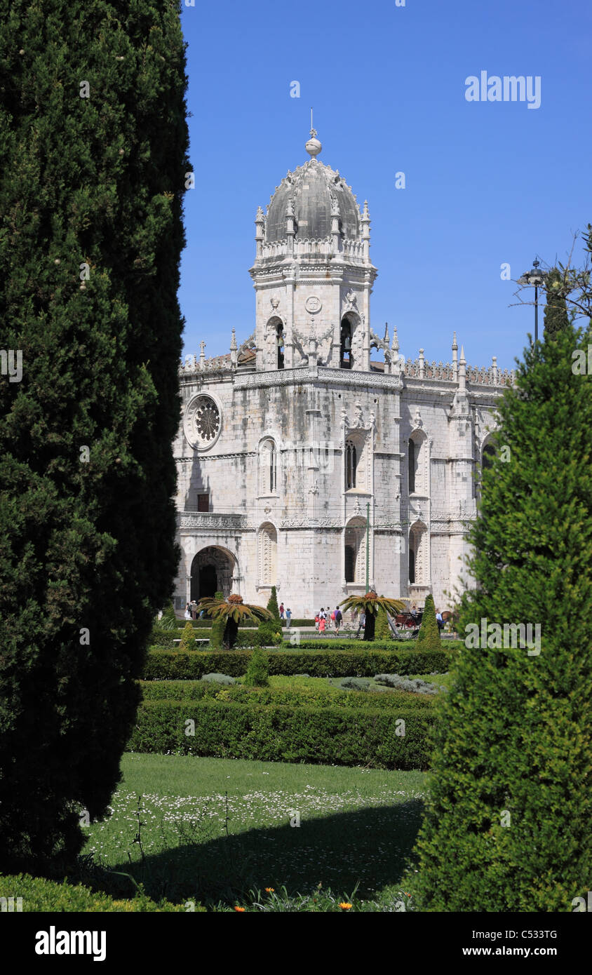 Belem Lisbonne Portugal le Mosteiro dos Jeronimos monastery Banque D'Images