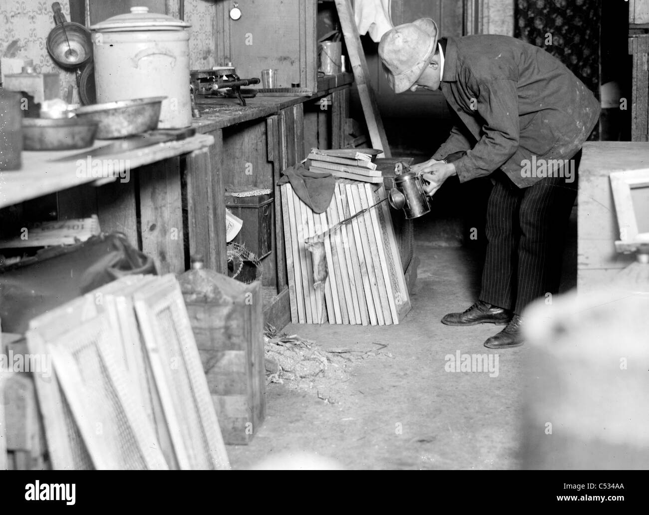 Rat catcher en Amérique Banque D'Images