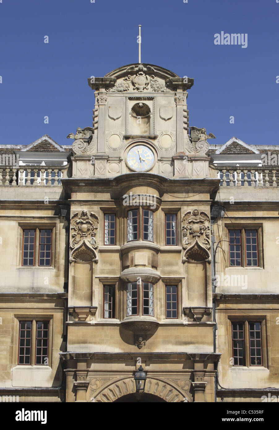 Clare College Cambridge vue depuis la vieille cour quadrangle Banque D'Images