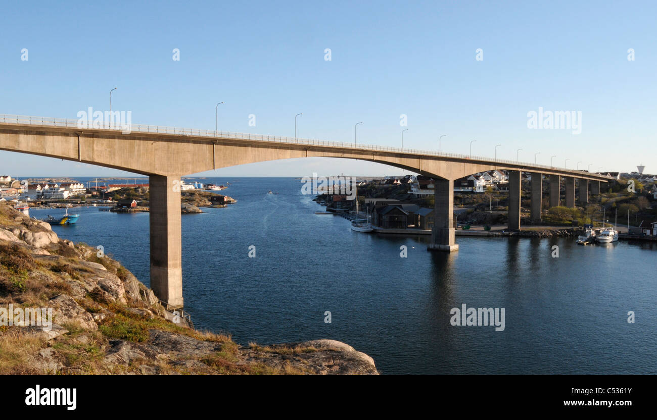 Pont à Smogen (Smögen) dans le sud-ouest de la Suède Banque D'Images