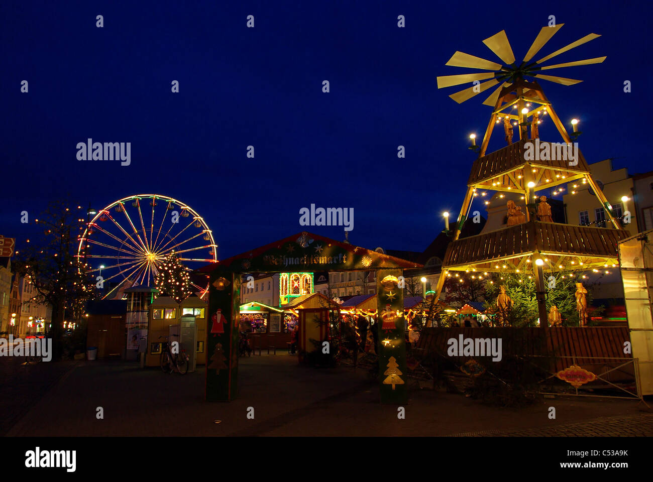 Weihnachtsmarkt Cottbus Cottbus - Marché de Noël 02 Banque D'Images