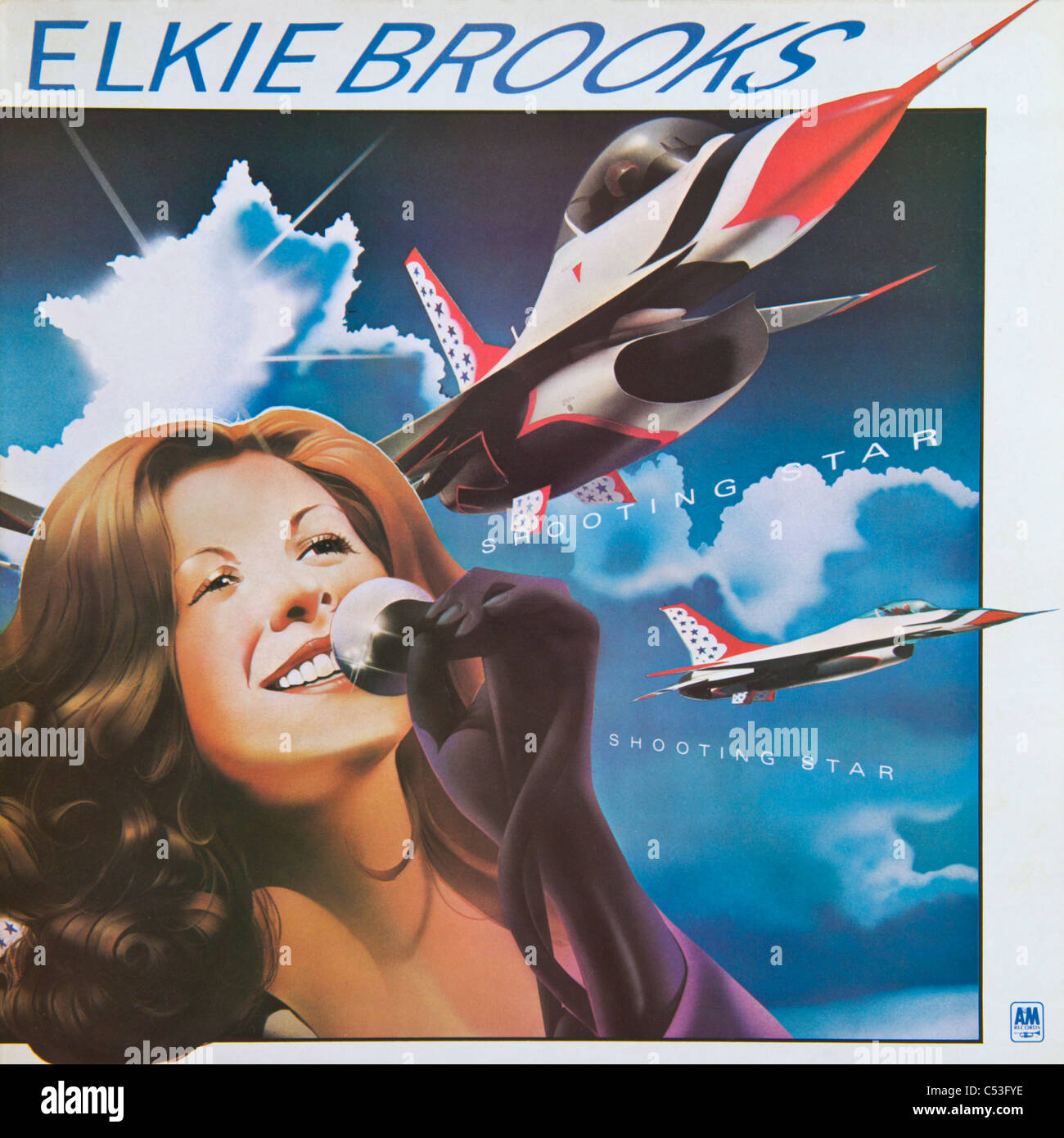 Couverture de l'album vinyle original Shooting Star par Elkie Brooks 1978 parution sur A&M Records Banque D'Images