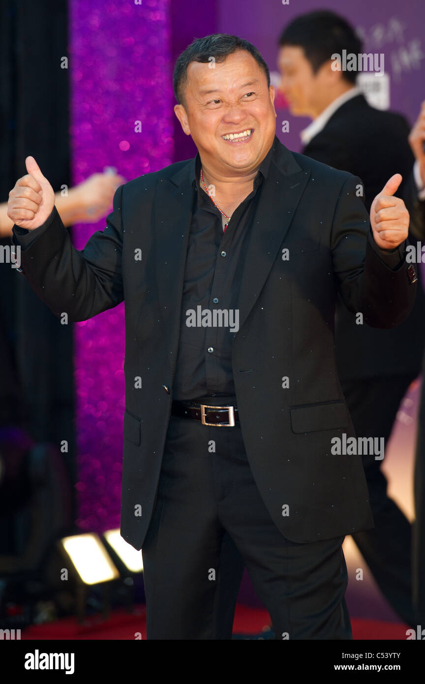 Hong Kong acteur Eric Tsang Chi-wai (曾志偉) arrive au 29e Hong Kong Film Awards le 18 avril 2010 Banque D'Images