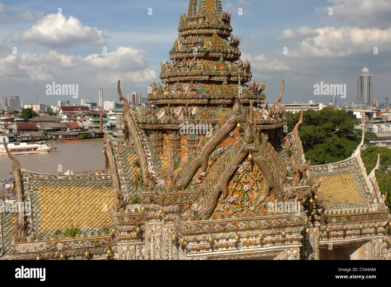 Wat Arun Temple Bangkok Thaïlande Banque D'Images