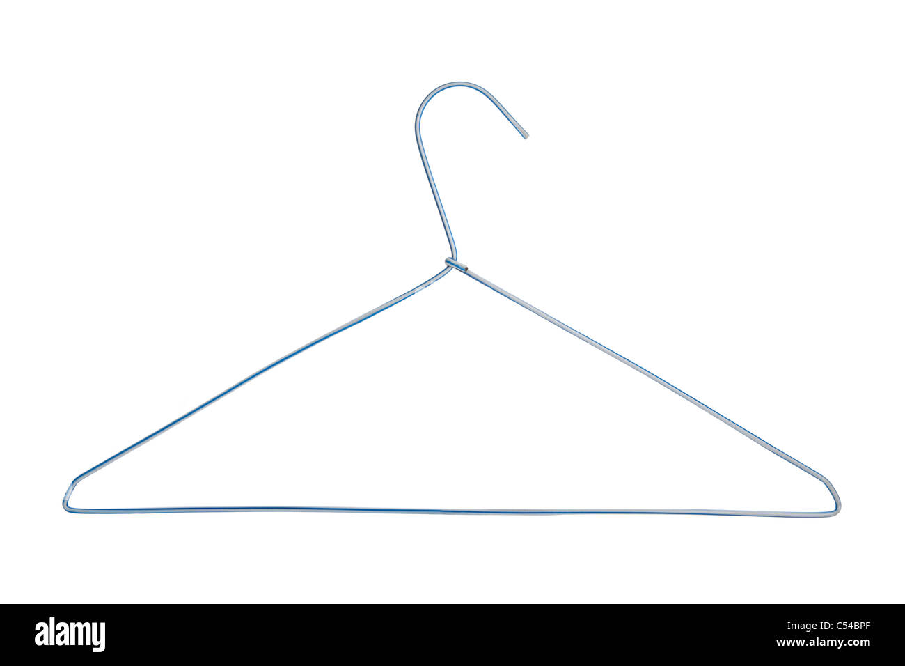 Cintre bleu avec fond blanc Banque D'Images