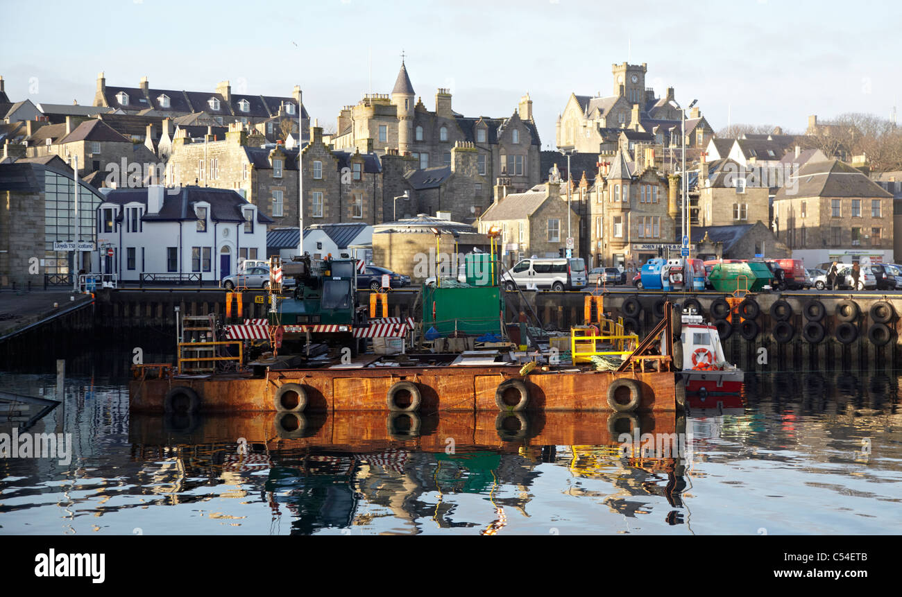 Bateaux de pêche des îles Shetland Lerwick Port UK Banque D'Images