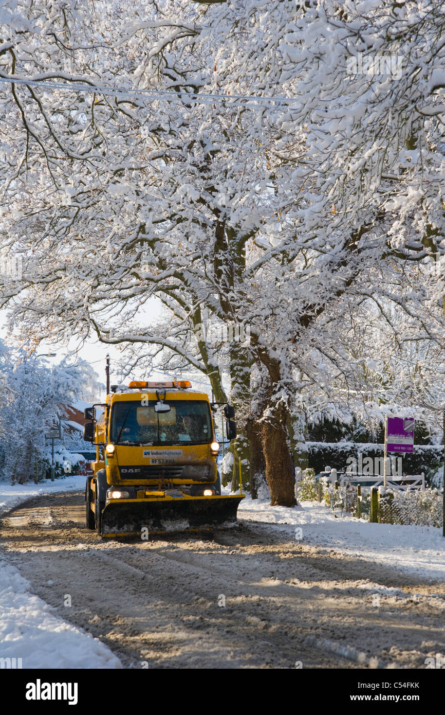 Burghfield Common, saleuses, Reading, Berkshire, England, UK Banque D'Images