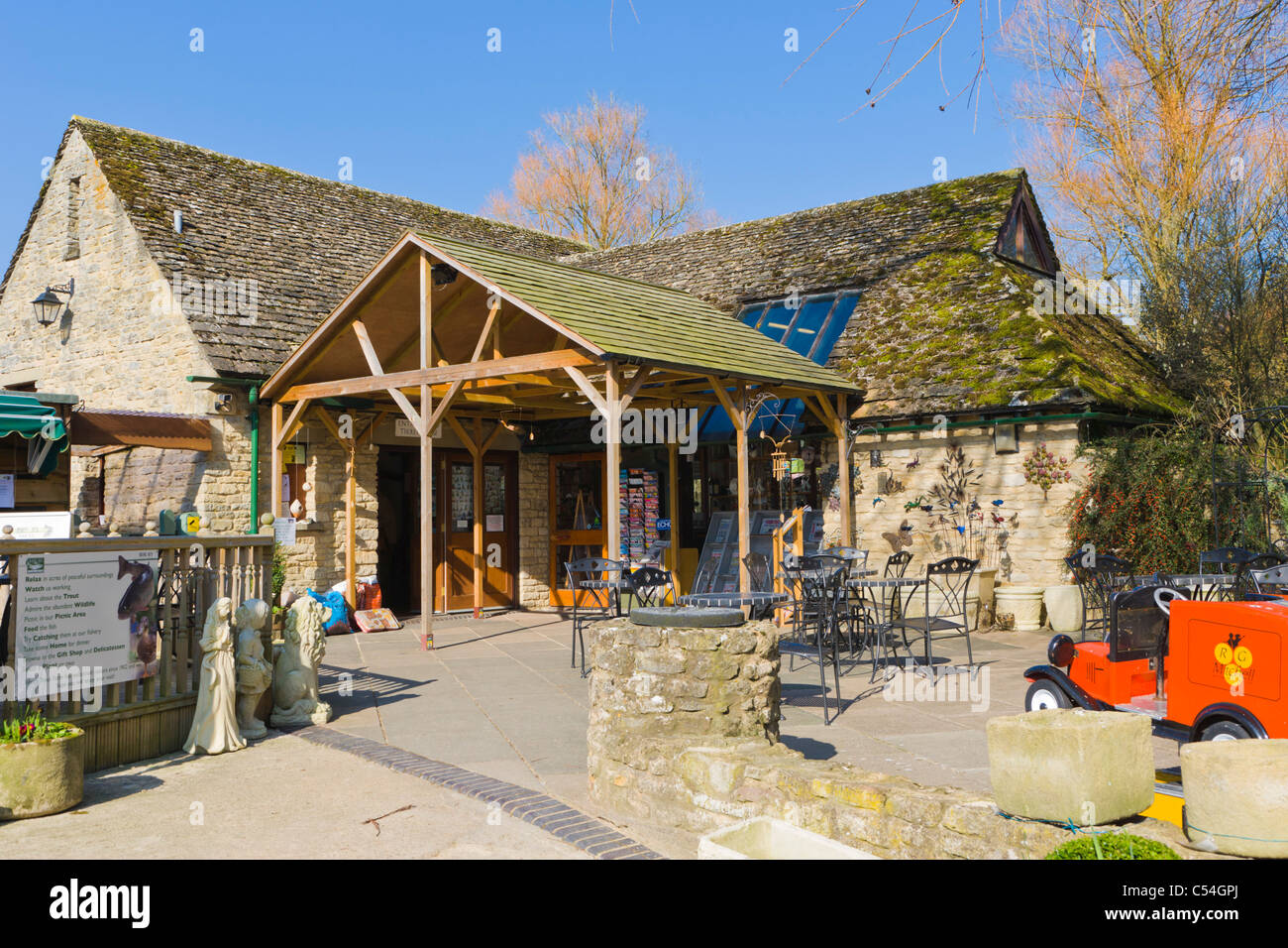 Le Bibury Trutticulture, Arlington, Bibury, les Cotswolds, Gloucestershire, England, UK Banque D'Images