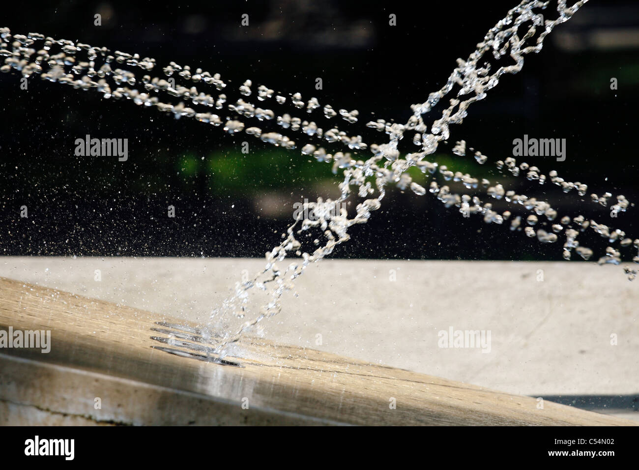 Jets d'eau faire vérifié. Banque D'Images