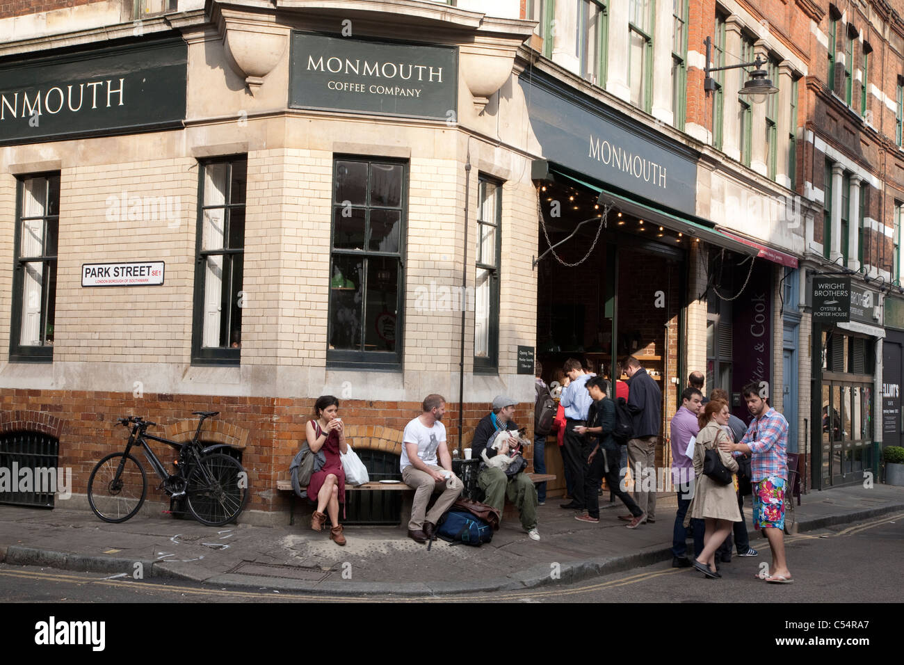 Monmouth Coffee Company, Borough Market dans Park Street à Londres, Royaume-Uni Banque D'Images