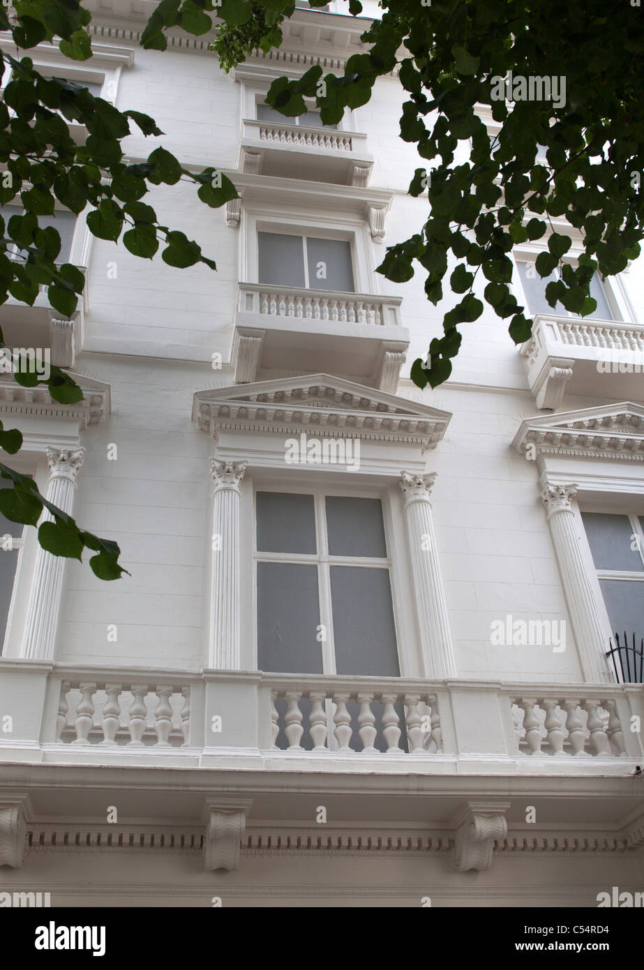 .23 et 24 Leinster Gardens Londres avec de faux la façade de l'immeuble Banque D'Images